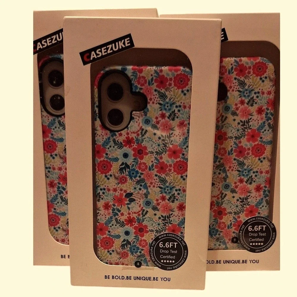 Casezuke iPhone 17 Case Floral TPU Protective Cover 6.6ft Drop Certified NEW